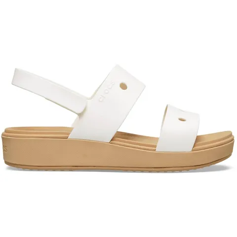 Crocs Sandali Brookie unisex per bambini, colore gesso/anacardio, taglia 38