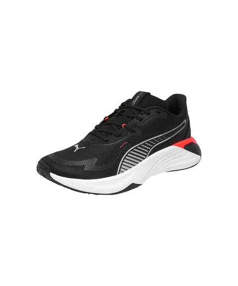 Puma Unisex PWR Hybrid TrCross Trainer, Puma Nero Puma Bianco Rosso Glowing Grigio Echo
