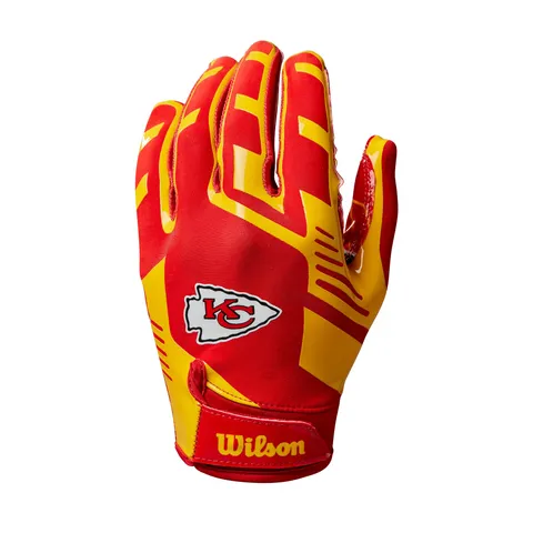 Wilson Guanti da Football Youth NFL Stretch Fit, Vestibilità Sicura e Presa Salda, In