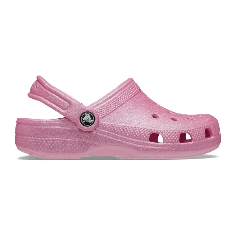 Crocs Classic Glitter Clog T, Zoccoli Unisex - Bambini e Ragazzi, Pink Tweed Glitter