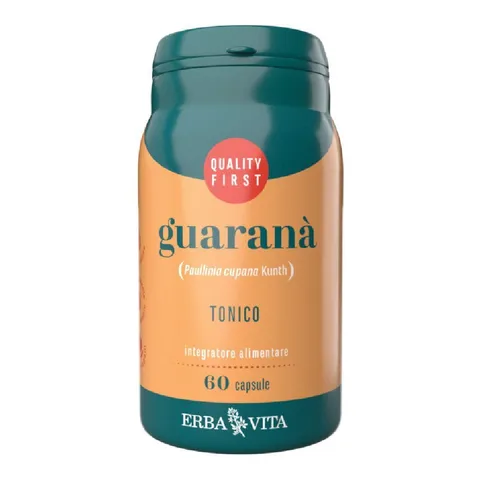 ERBA VITA Integratore Alimentare di Guaranà - 60 Capsule - Utile in caso di stanchezza