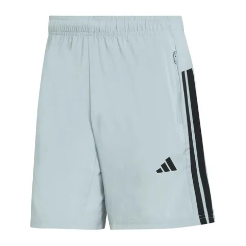 adidas Homme Workout Essentials Base 3 Stripes Woven Short, Wonder Sage/Black, S 7 inch
