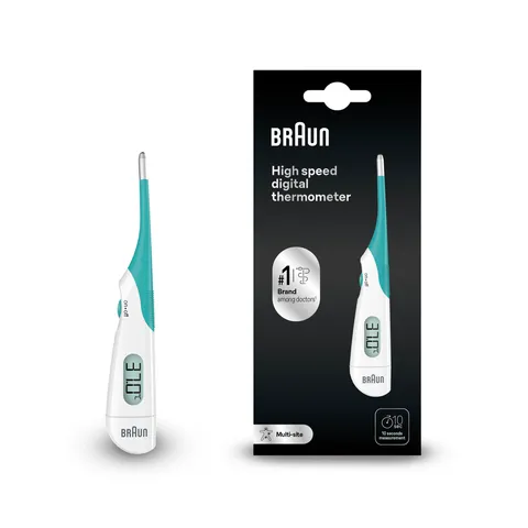 Braun High Speed Termometro digitale , Termometro stick digitale per utilizzo multisito