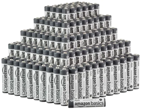 Amazon Basics, 250 batterie alcaline industriali AAA, 1,5 Volt, durata 5 anni