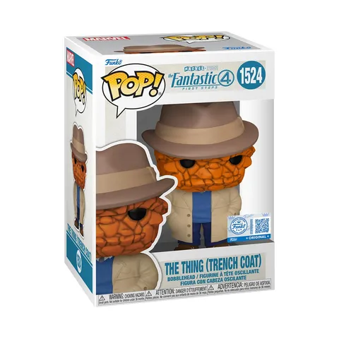 Funko Pop! Marvel: Fantastic Four (2025)- The Thing (Trench Coat) - Esclusiva Amazon