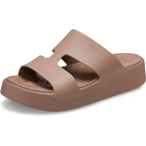 Crocs Getaway Platform H-Strap, Sandali Donna, Latte, 38/39 EU
