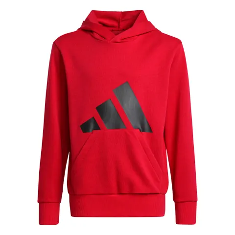 adidas Unisex - Bambini Essentials BIG LOGO Hoodie, Pure Ruby / Black, 7-8 Years