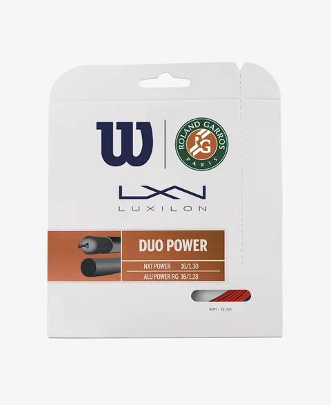 Luxilon Duo Power Roland Garros, WR830190116 Corda per Racchette da Tennis, Combinazione