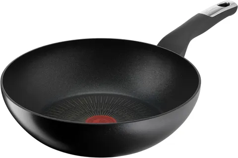 Lagostina Intensive Pro, Wok Antiaderente 28 cm, Rivestimento Titanio Antigraffio