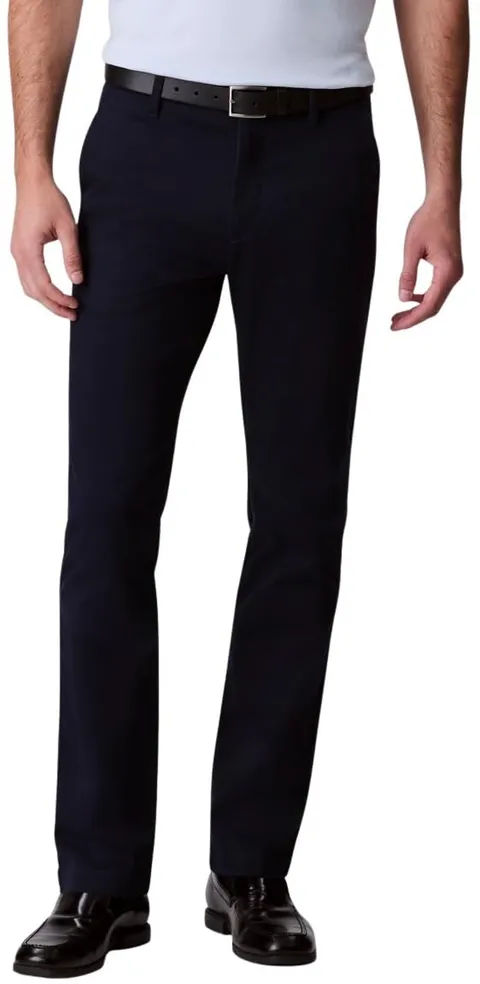 Calvin Klein Pantaloni Chino Slim da Uomo in Cotone Elasticizzato LV040EM633, Blu