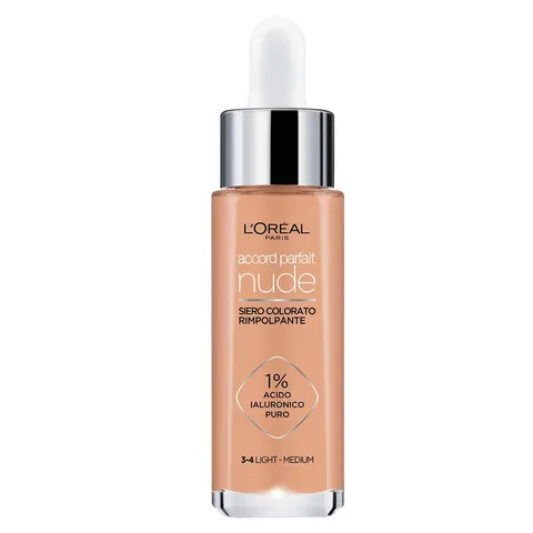L’Oréal Paris Siero Colorato Accord Parfait, Per Pelle Rimpolpata e Idratata, Finish