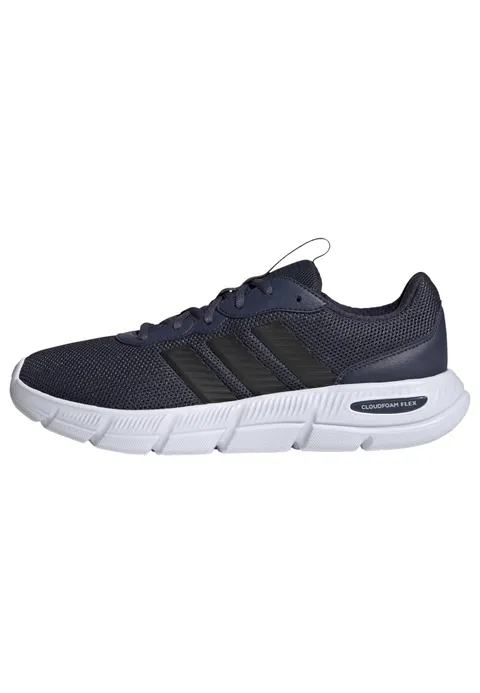 adidas Uomo Cloudfoam Flex Laces Shoes, Shadow Navy/Core Black/Ftwr White, 46 EU
