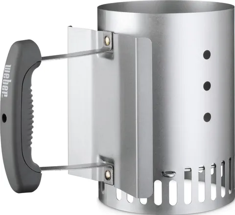 Weber Accenditore a Ciminiera Piccolo (20cm di Altezza), Accenditore per BBQ Compatto con