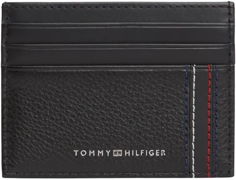 Tommy Hilfiger TH Central CC Holder Am0am14228, Porta Carte Uomo, Black (Black), Taglia