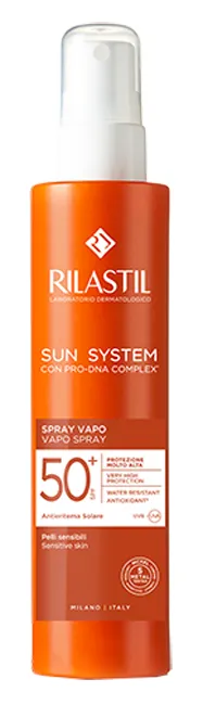 Rilastil Sun System Spray Corpo, Ultra Leggero, Utilizzabile anche su Pelle Bagnata