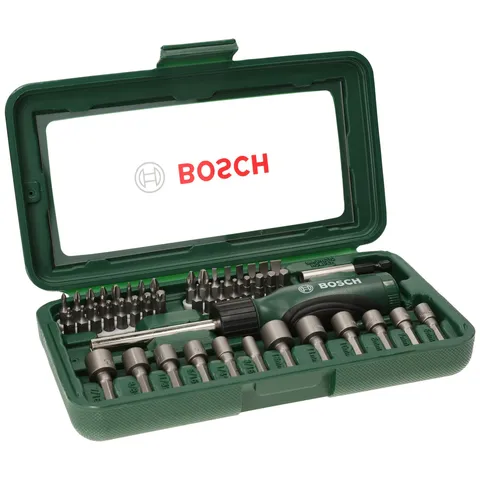 Bosch Set Da 46 Pezzi Per Avvitatore, Verde