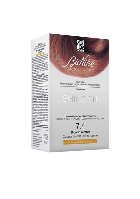 Bionike Shine On - Trattamento Colorante Capelli, Kit Tinta per Cute Sensibile Senza