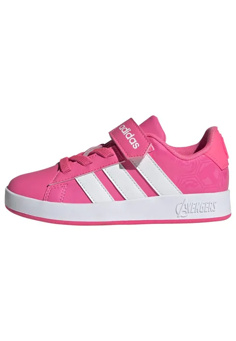 adidas Unisex - Bambini e Ragazzi Marvel Avengers Grand Court Shoes Kids, Lucid Pink/Ftwr