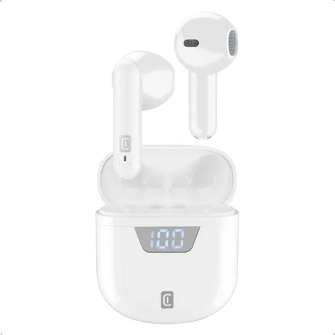 cellularline Seek Cuffiette Auricolari Bluetooth 5.0 Bianco