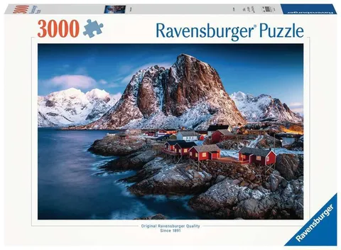 Ravensburger Puzzle 3000 Pezzi Hamnoy, Lofoten - Puzzle Adulti +14 anni, 121 x 80 cm