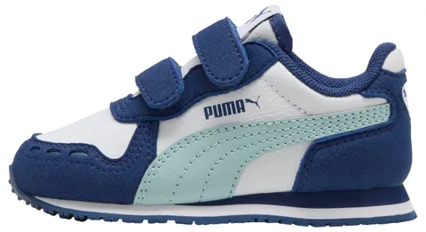 PUMA Unisex Bambino Cabana Racer SL 20 V Inf Sneaker, White-Fresh Water-Blue Gioiello, 42