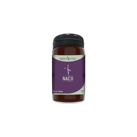 ERBA VITA Nac 600 integratore alimentare a base di N-Acetilcisteina 60 Capsule