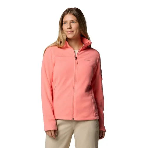 Columbia Fast Trek 2 Jacket, Giacca In Pile Con Cerniera Intera Donna, Alpenglow, XS