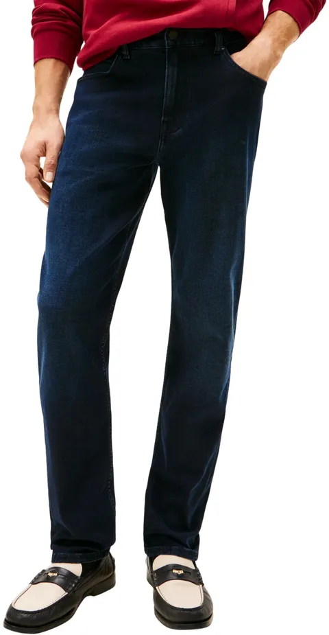 Tommy Hilfiger Denton Lux Blaze Blblk MW0MW41892 Dritto, Denim, 38W/32L, Denim (Blaze