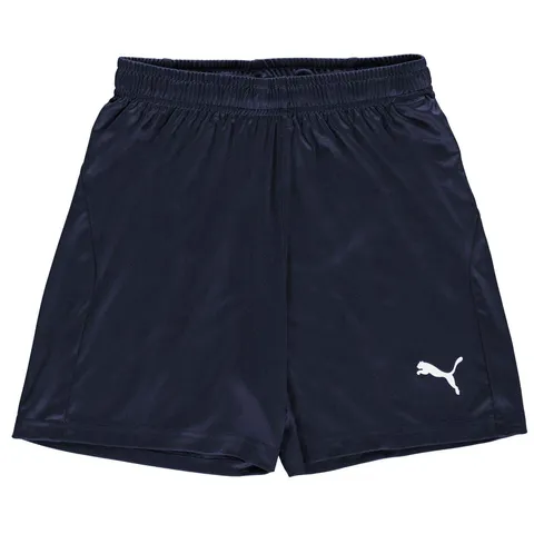 Puma Liga Core Football Jr, Pantaloncini Unisex-Bambini, Blu (Peacoat/Puma White), 152