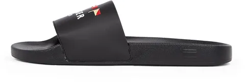 Tommy Hilfiger Uomo Scarpe da Mare Flags con Logo, Nero (Black), 40