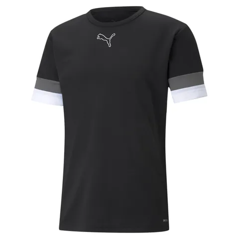 Puma teamRISE Jersey CE, Maglie Uomo, Puma Black-Smoked Pearl-Puma White