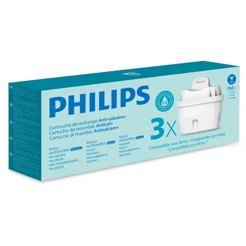 Philips Water Cartucce Filtro Anticalcare+ (3pz)