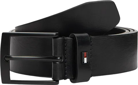 Tommy Hilfiger Cintura Uomo Adan 3,5 cm Cintura in Pelle, Nero (Black), 110 cm