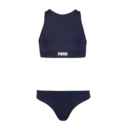 PUMA Bikini Set, Costumi da Bagno Unisex - Bambini e Ragazzi, Navy, 152