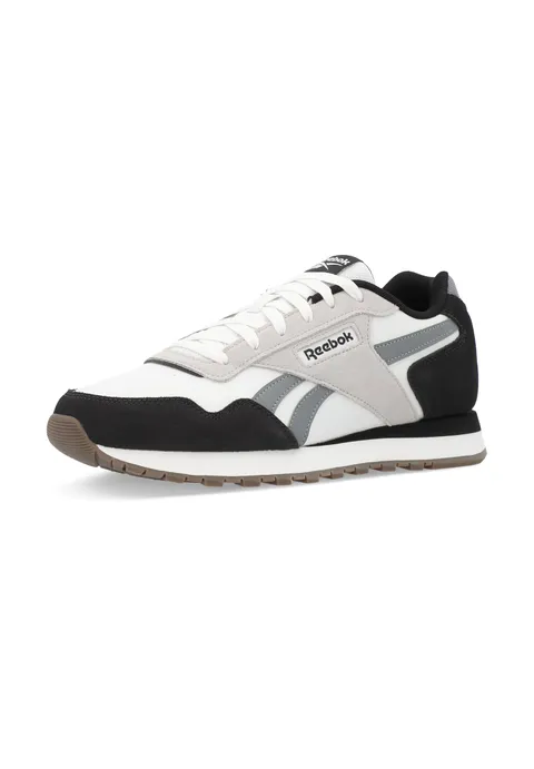 Reebok Sneaker Unisex Glide, Bianco/Nero Lavato, 34,5 EU, Chalk Nero Lavato Bianco, 34.5