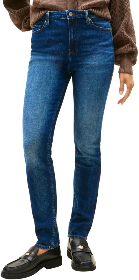 Tommy Hilfiger Donna Jeans New Doreen Slim Vita Media, Blu (New Doreen), 26W/32L