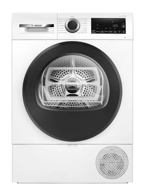 Bosch WQG24200IT Serie 6 Asciugatrice smart a pompa di calore, 9 kg, Classe energetica D