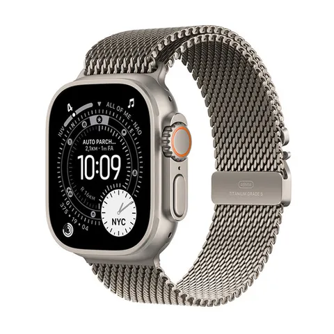 Apple Watch Ultra 3 49mm titanio loop maglia milanese