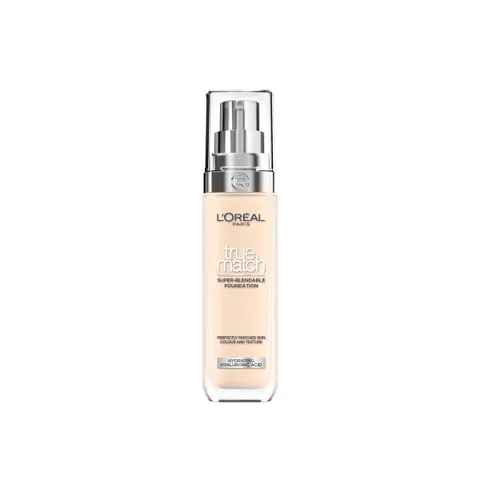 L'Oréal Paris Make up, fondotinta liquido con acido ialuronico e aloe vera, Trucco True