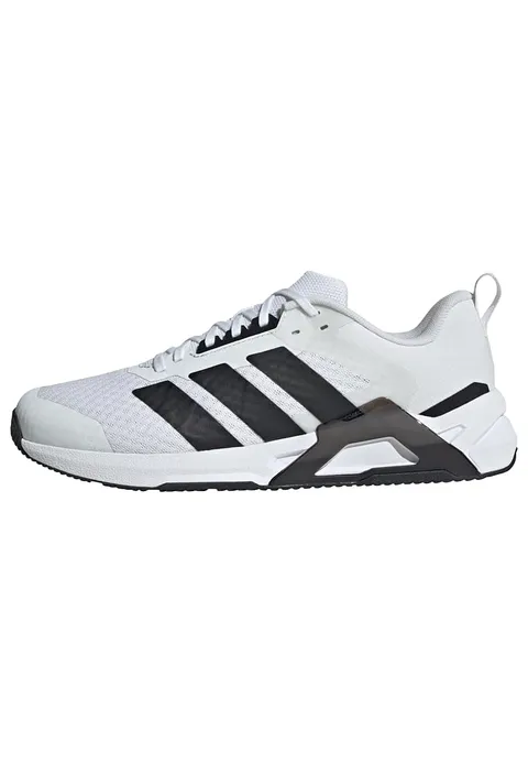 adidas Uomo Dropset Control Training Shoes, Ftwr White/Core Black/Lucid Red, 42 2/3 EU