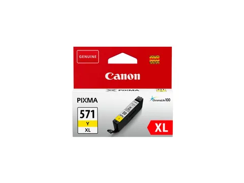Canon CLI-571XL Y - Cartuccia certificata Formato XL - Giallo - Imballaggio Cartone Riciclabile