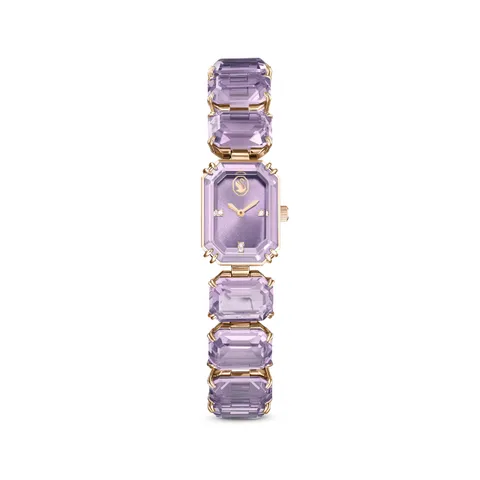 Swarovski Orologio, con Cristalli Viola, Taglio Octagon, Meccanismo al Quarzo