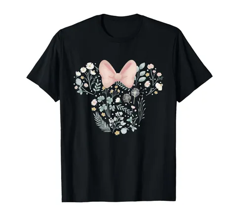 Disney Minnie Mouse Icon Spring Flowers Maglietta