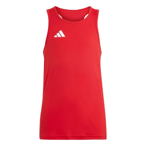 adidas Bambino Adizero Team Singlet Kids, Team Power Red 2/White, 15-16 Years