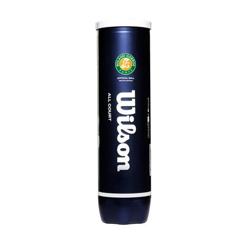 Wilson Roland Garros, WRT116400 Palline da Tennis Ufficiali, Tubo da 4 Palline, Tutte Le