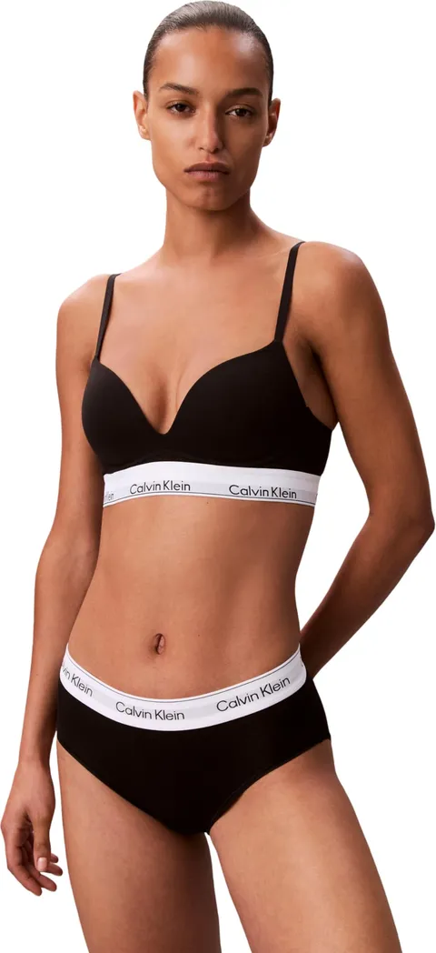 Calvin Klein Donna Reggiseno Push-up Plunge Imbottito, Nero (Black), 1A
