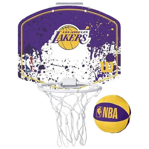 Wilson Minicanestro da Basket NBA TEAM MINI HOOP, LOS Angeles Lakers, Plastica, Taglia