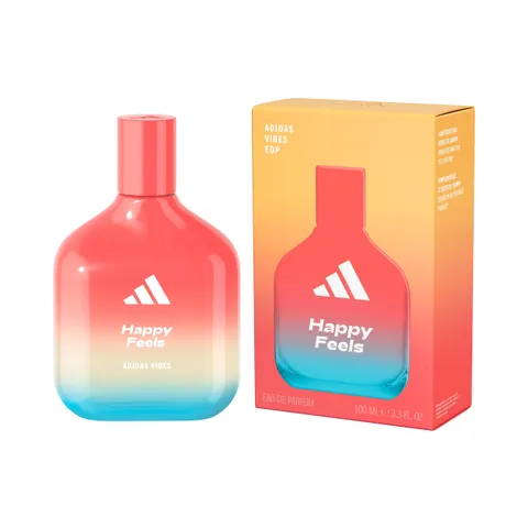 adidas Vibes Happy Feels Eau de Parfum, per Tutti, Vivace ed Esaltante, Profumo a Lunga