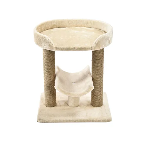 Amazon Basics Gatto albero con piattaforma tiragraffi, regular misure, Beige