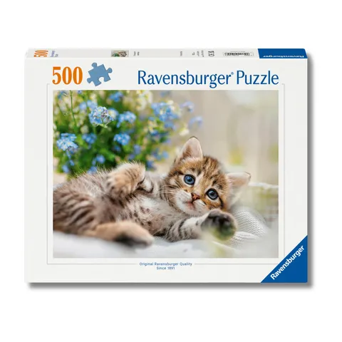 Ravensburger Puzzle 500 Pezzi Dolce Gattino - Puzzle Adulti +14 anni, 49 x 36 cm, Puzzle